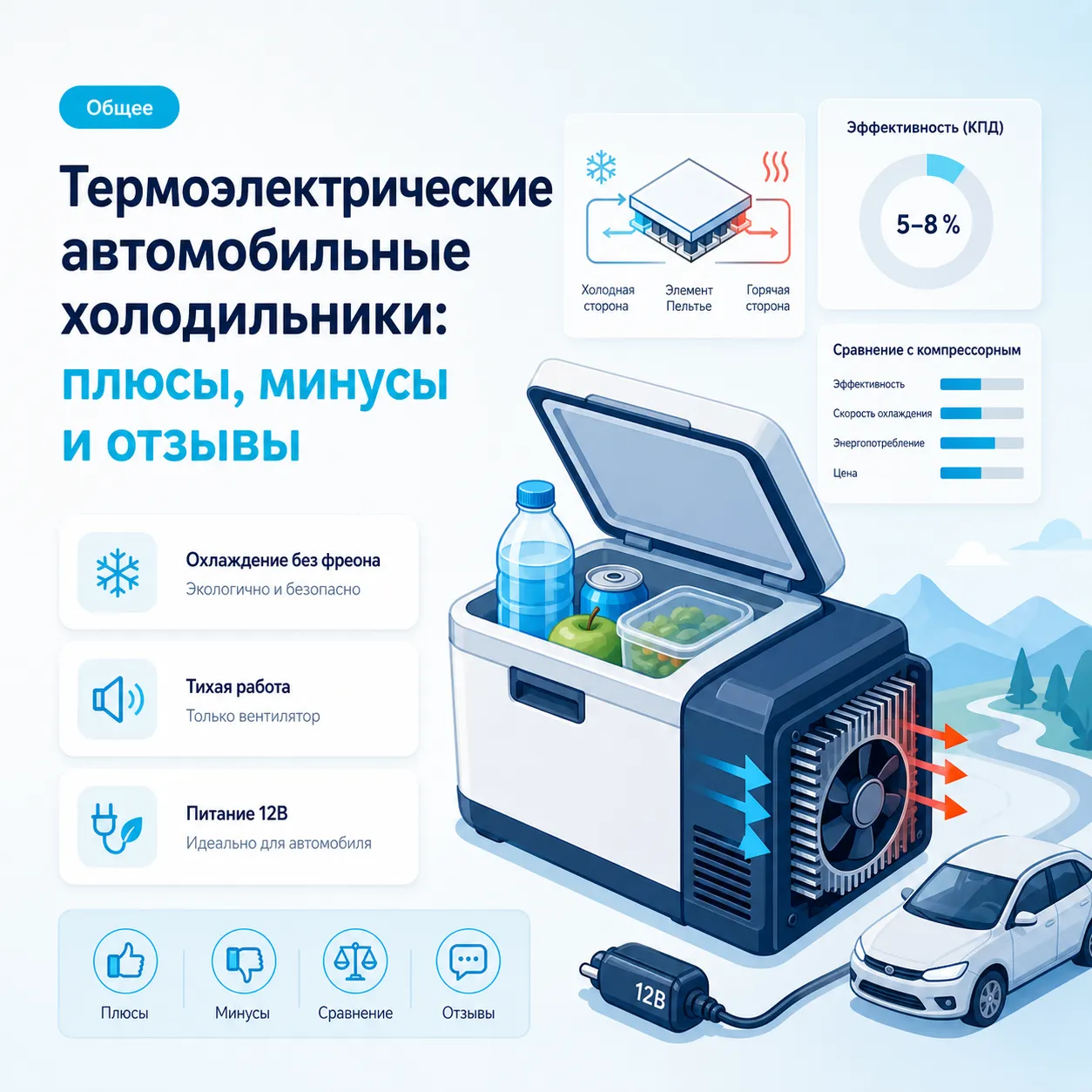 Термоэлектрические автомобильные холодильники